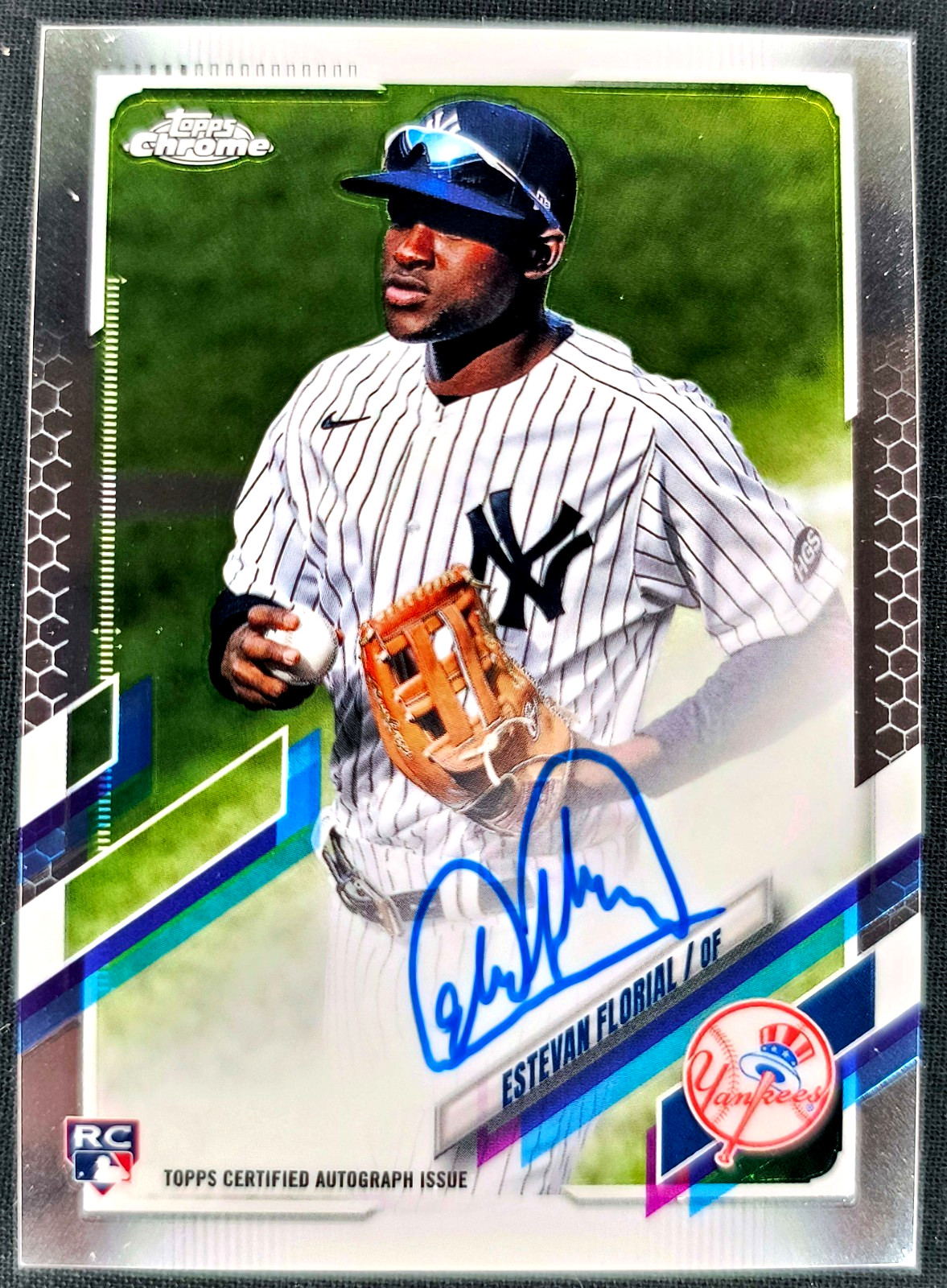 2021 Topps Chrome NY Yankees Estevan Florial RC/Auto #RA-EF