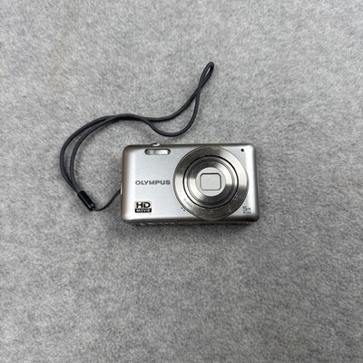 Olympus VG-140 Silver 14MP Digital Camera W/8GB SD Card  And Battery
