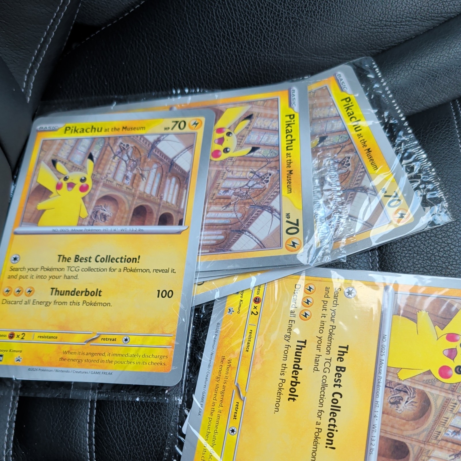 15 x Pokèmon TCG Pikachu At The Museum Oversized Black Star Promo New & Sealed