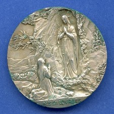 Pope Johannes XXIII John Rome Vatican Italy 49mm High Relief Silvered Medal