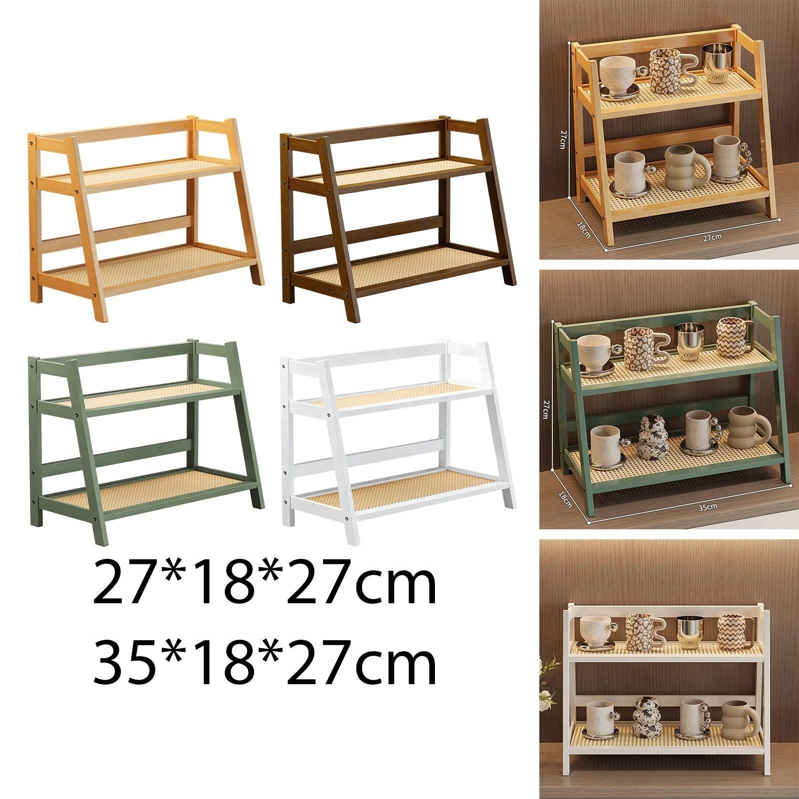 Double Layer Rack 2 Tier Coffee Station Organizer Multipurpose Decorative Bar
Opens in a new window