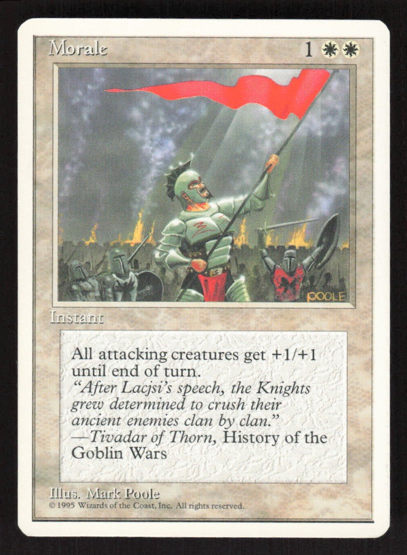 1995 Morale Fourth Edition MTG