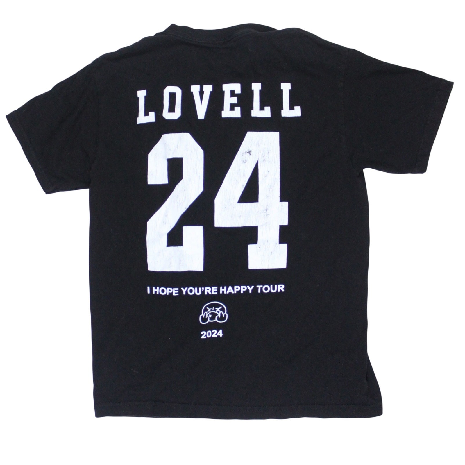Night lovell i hope you’re happy 2024 tour tee rare concert merchandise black m