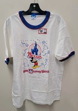 Vintage NWT 1986 Walt Disney World 15 Year Anniversary Ringer XL Mickey Mouse
