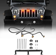 Pre-runner Led Grille Light Bar Kit For 2007-2018 Jeep Wrangler Jk 2-doorunlimi