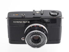 [GOOD+, CLA'd, WARRANTY] Rare Black Olympus Trip 35 Film Camera, Film-Tested!