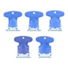5pcs Faucet Aerator Key ABS Blue 3.5 3cm Fix Low Flow Faucet and Smooth Again