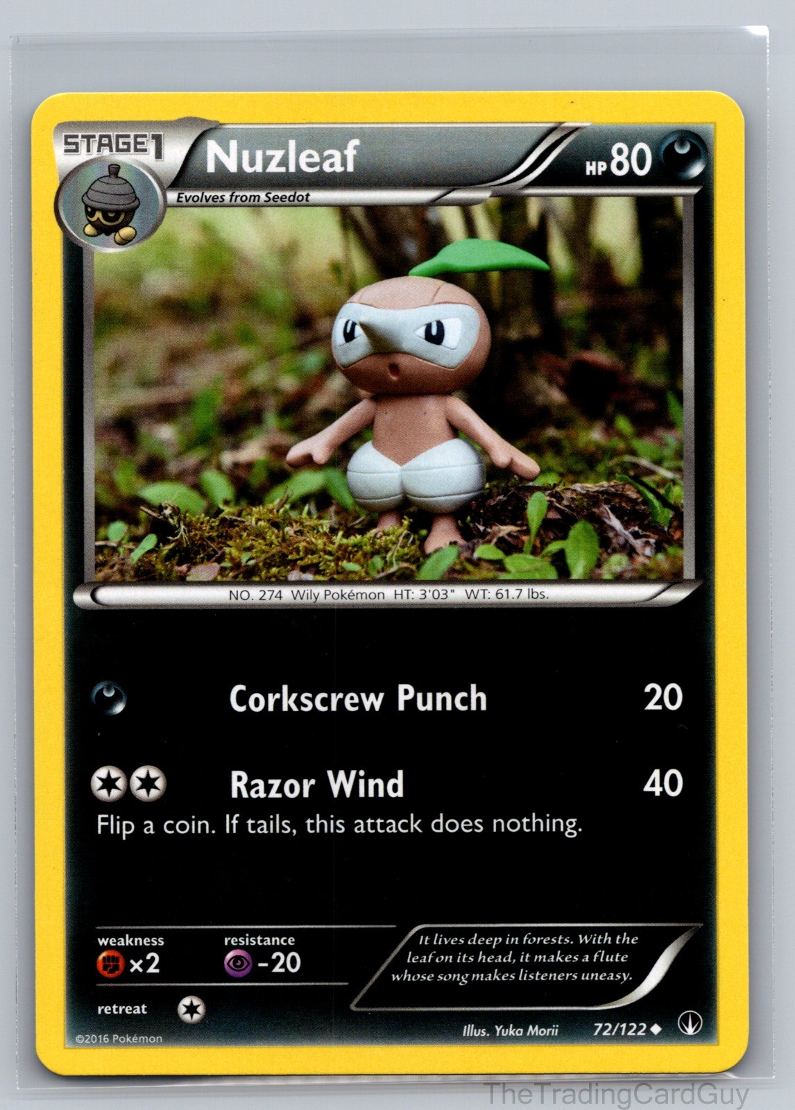 Nuzleaf Uncommon XY - BREAKpoint 72/122 NM YUKA MORII