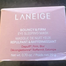 Laneige Bouncy & Firm Eye Sleeping Mask Peony 0.70oz No Box
