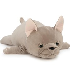 Tezituor 2.5lb Plush French Bulldog Pillow, 30 Inches Large Stuffed Dog Frenc...