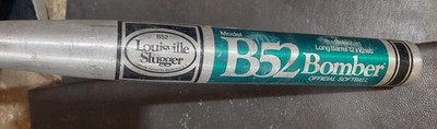 Louisville Slugger B52 Bomber Softball Bat 34  30 oz USA Made Aluminum