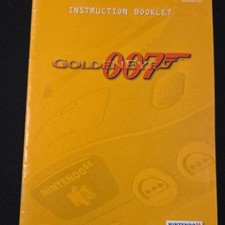 Goldeneye 007 Golden Eye Nintendo 64 N64 Instruction Booklet Manual Only