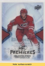 2017-18 Upper Deck Ice Ice Premieres 1208/1299 Valentin Zykov #124 READ 0l2