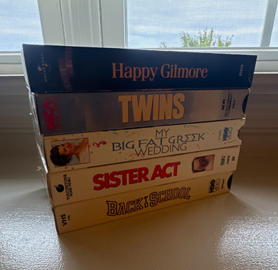 VHS Lot of 5 Comedy PG-13 NTSC Universal Adam Sandler Whoopi Greek Free Ship