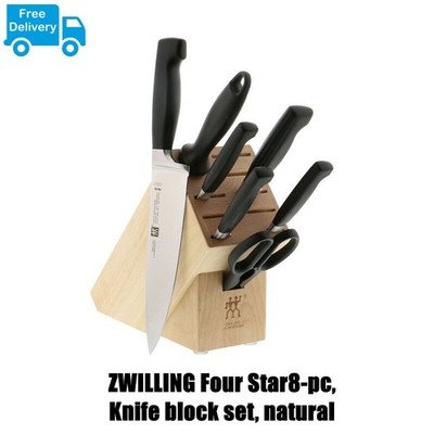 ZWILLING Four Star8-pc, Knife block set, natural