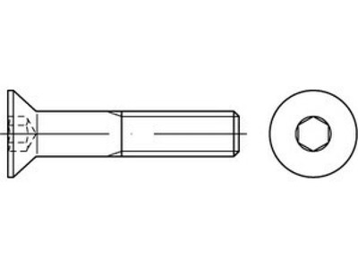 100 x Senkschrauben mit Innensechskant ISO 10642 A 2 M 3 x 12 A 2 VES, CAB FASTE