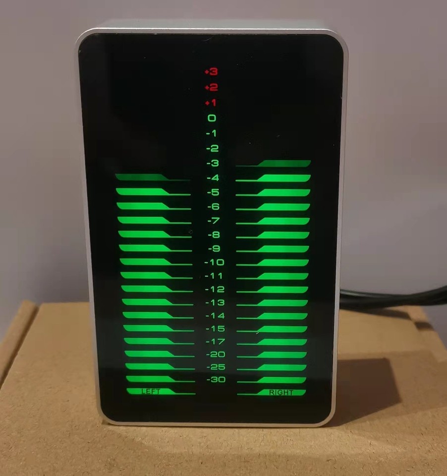 Dual Channel LED Sound Level Meter Stereo Music Spectrum Home/Car Audio ...