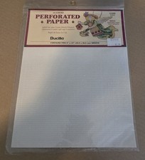 Bucilla Perforated Paper 2 Sheets of 14 Count 9”x12” White Gardening Angel