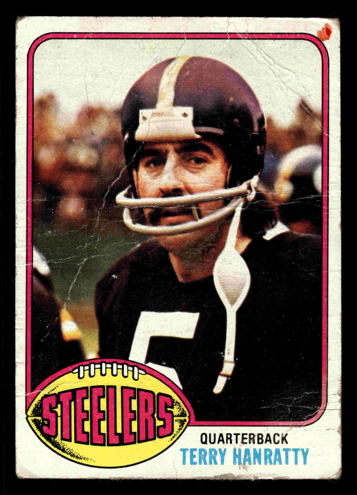 1976 Topps #442 Terry Hanratty - Pittsburgh Steelers (MARKED)