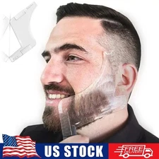 Men Beard Styling Template Stencil Beard Comb Men Beard Shaping Tool Modeling .