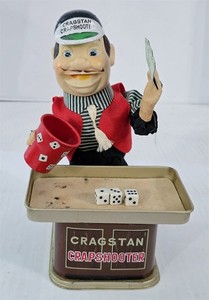X-362 VINTAGE 1960'S CRAGSTAN BATTERY OPERATED CRAPSHOOTER 