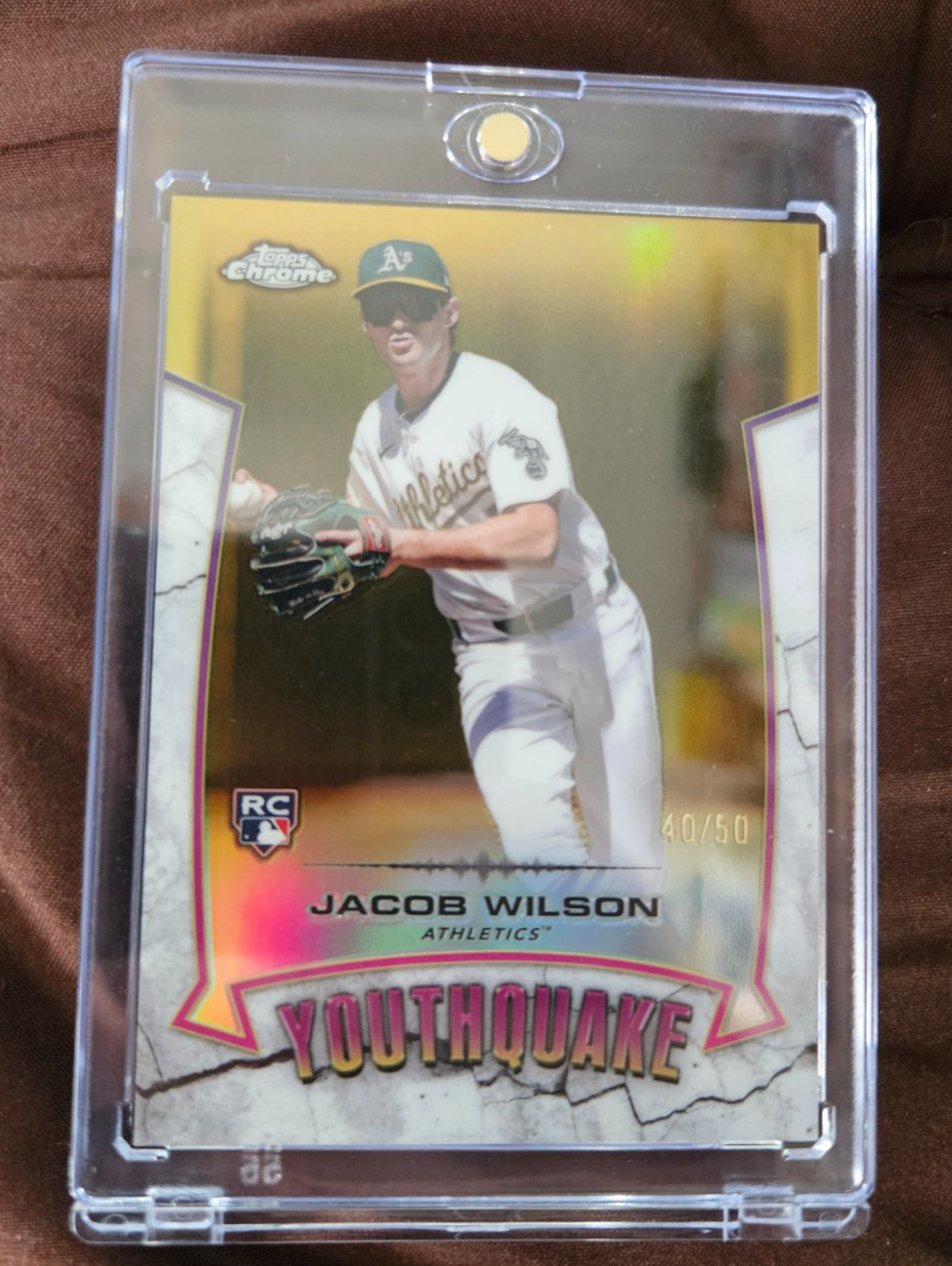 2025 TOPPS Chrome Youthquake Jacob Wilson Gold /50
