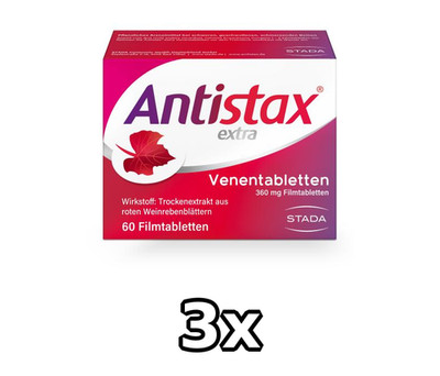 3x ANTISTAX extra Venentabletten 60 ST PZN 2335