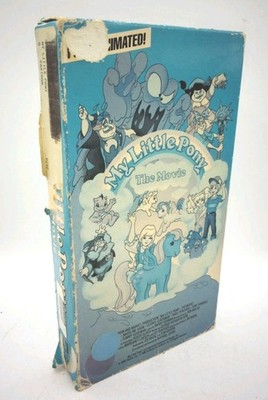 My Little Pony The Movie VHS Tape 1986 80s Cartoon VTG DeVito Ponies **Tested