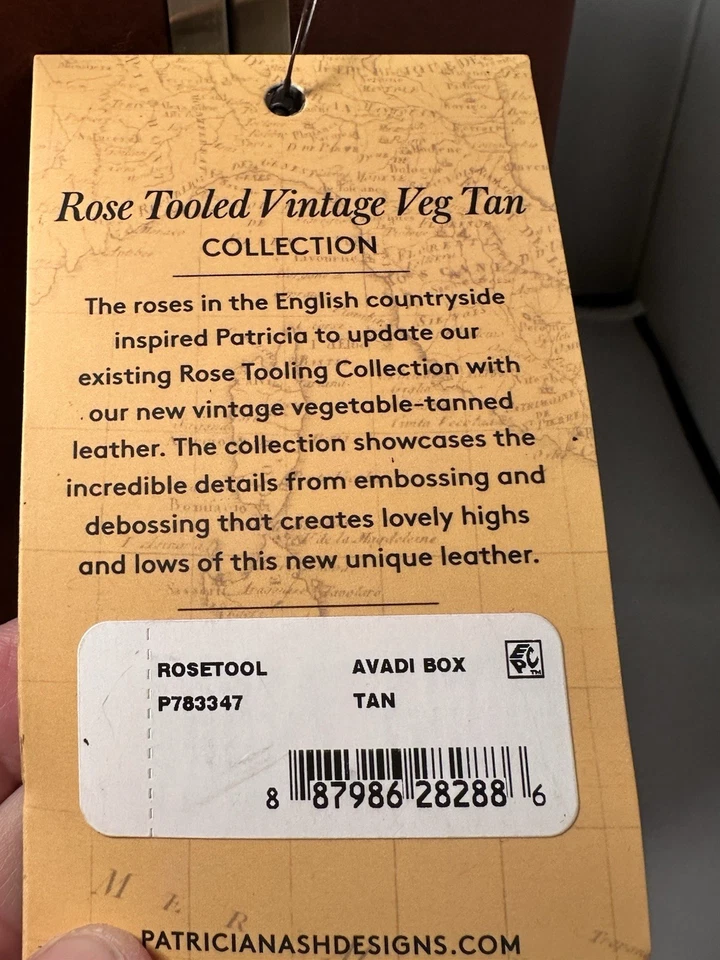 Bolso de mano Patricia Nash Avadi de cuero con herramientas rosa tostado Foto 4 de 4