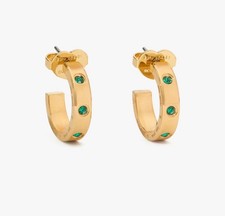 Image of Kate Spade New York Set in Stone Huggies Emerald