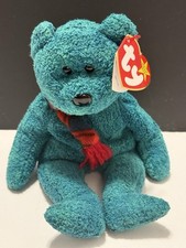 Ty Beanie Baby Wallace the bear 1999 Retired, Errors, never played with