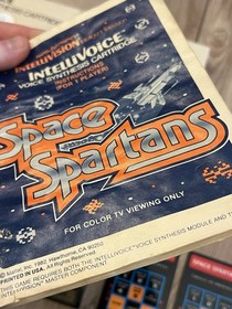 Intellivision Voice Synthesis Cartridges Bomb Squad B-17 Bomber Space Spartans