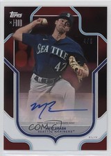 2023 Topps X J-Rod Red Auto 4/5 Matt Brash #58-A Auto 0xh3