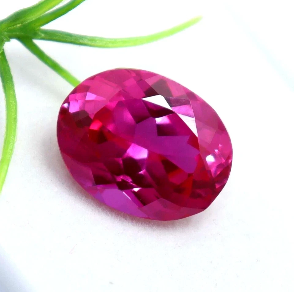 Piedra preciosa suelta corte ovalado facetado certificado zafiro rosa ceilán natural de 5,30 quilates Foto 2 de 4