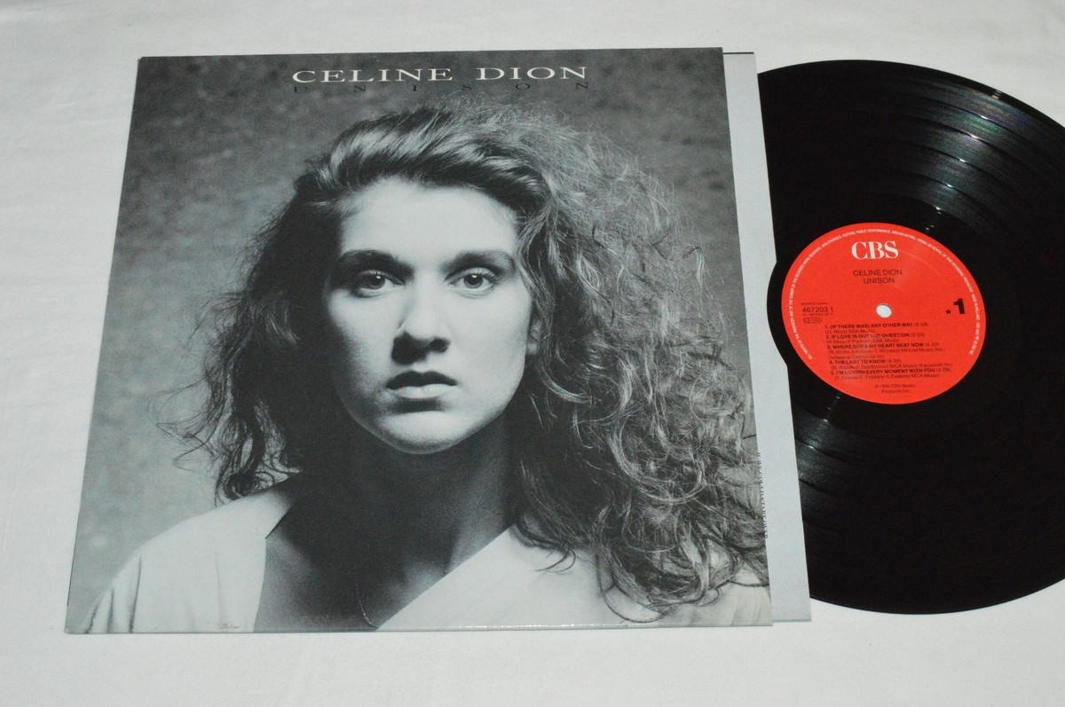 CELINE DION Unison LP 1990 Quebec Pop Vinyl Made in Holland CBS