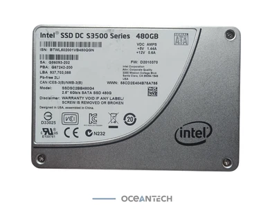 INTEL DC S3500 480GB SSDSC2BB480G4 2.5" 6Gb/s SATA Solid State Drive - image 1 of 3