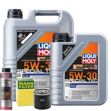Motoröl 5W30 LIQUI MOLY Leichtlauf Special Tec Ll 6L +MANN Ölfilter +Spülung
