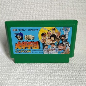 FC Shinji Mizushima no Dai Koshien CIB Box Manual CAPCOM Famicom Japan