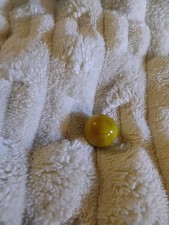 Vintage CAC Rare Yellow Pearl Swirl Marble 5/8 Inch Near Mint