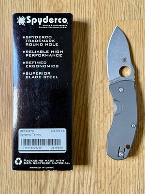 Spyderco Techno C158TIP - Selten - Discontinued - Top Zustand