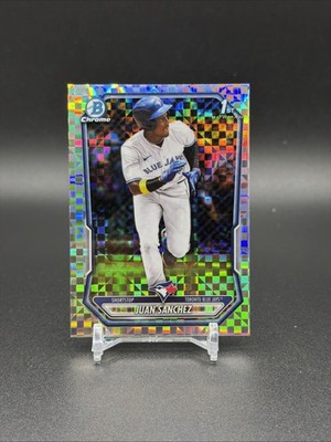 2025 Bowman Juan Sanchez 1st Bowman BCP-25 X-Fractor Refractor ~ Blue Jays