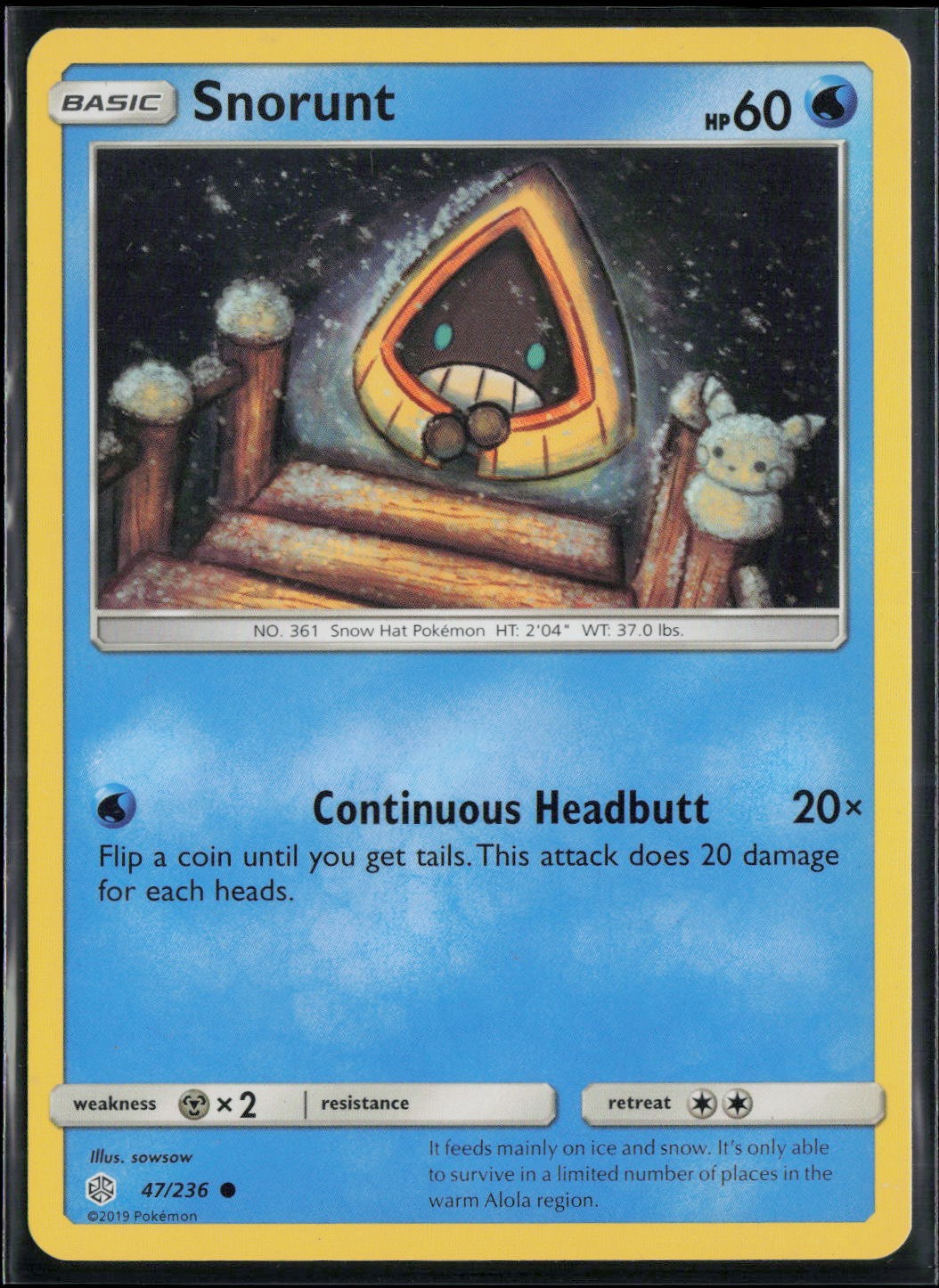 SM - Cosmic Eclipse #47/236 Snorunt