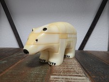 Vintage 1986 ANIPUZZLE 3D Polar Bear Puzzle Nanook PKR Corp Made in USA COMPLETE