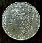 1898 $1 Morgan Silver Dollar AU ~ 26087