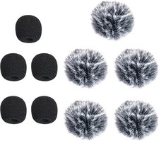 5 Packs Lavalier Microphone Wind Screen Furry Muffs Diameter 1cm Fits Most...