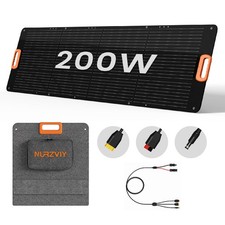 Portable Solar Panel 200 Watt Foldable 200W Solar Cell Solar Charger for Powe...
