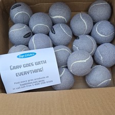 Top Glides Model Gray Precut Tennis Balls for walkers Lot of 18