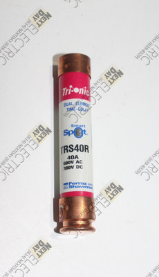 Ferraz Shawmut, TRS40R, Indicator Fuse 40a 40 Amp Trionic Dual Element 600v