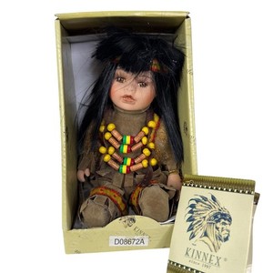 Kinnex Collections Native American Porcelain Doll – AQUENE – Limited Edition Handcrafted Collectible
