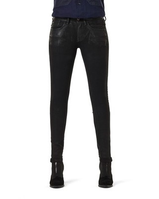 G-Star Damen Jeans Lynn Mid Skinny Wmn, Schwarz radiant cobler, W26 L32